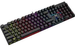 Slika izdelka: Mehanska gaming tipkovnica BYTEZONE Dozer RGB / modra stikala / makro / Anti-Ghosting (črna)