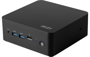 Slika izdelka: Mini namizni računalnik MSI Cubi NUC 1MG-244BEU Core 3 / 16GB / 512GB SSD / Wi-Fi 6E + BT / 2x2.5Gbps / Windows 11 Home (črn)