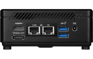 Slika izdelka: Mini namizni računalnik MSI Cubi 5 1M-440BEU / Core 3 / 8GB DDR5 / 512GB SSD / WiFi 6E + BT 5.3 / 1x2.5Gbps + 1x1Gbps / Windows 11 Home ( črn )