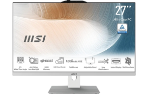 Slika izdelka: Računalnik MSI Modern AM272P 1M Core 5 / 16GB / 512GB SSD / 27" FHD / Windows 11 Home (bel)