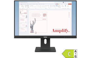 Slika izdelka: Zaslon LENOVO ThinkVision E24-40 23,8" / WLED / IPS / 100Hz / 4ms / črn - nastavljiv po višini