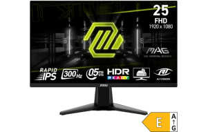 Slika izdelka: Zaslon MSI MAG 255XF / 24.5" / FHD / IPS / 300Hz / 0.5ms (GtG) / črn
