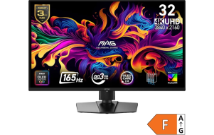 Slika izdelka: Zaslon MSI MAG 322UP QD-OLED E16 31,5" / 4K UHD / 165Hz / 0,03ms (GTG) (črn) – nastavljiv po višini - PD 15W