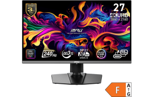 Slika izdelka: Zaslon MSI MPG 272URX QD-OLED 27" / 4K UHD / 240Hz / 0,03ms (GTG) / črn – nastavljiv po višini - PD 98W