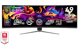 Slika izdelka: Zaslon MSI MPG 491CQPX QD-OLED 49" / DQHD / 240Hz / 0,03 ms (GTG) (črn) - nastavljiv po višini