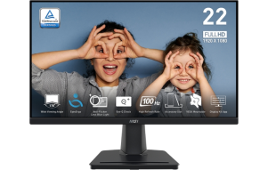 Slika izdelka: Zaslon MSI PRO MP225V / 21.5" / FHD / VA / 100Hz / 1ms (MPRT) / črn