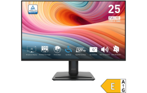 Slika izdelka: Zaslon MSI PRO MP251 E2 / 24.5" / FHD / IPS / 120Hz / 1ms (MPRT) / črn